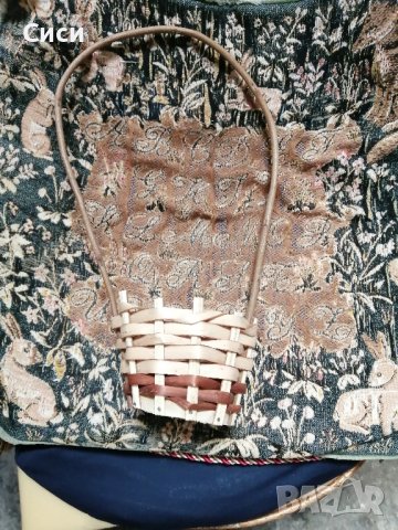 малка кошница с 2 цвята , снимка 3 - Декорация за дома - 42289314