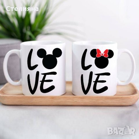 Уникален комплект чаши за влюбени двойки, снимка 7 - Чаши - 31288150