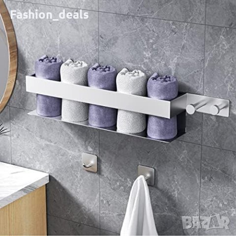 Нов Рафт за съхранение в баня кухня Органайзер от неръждаема стомана Без къртене