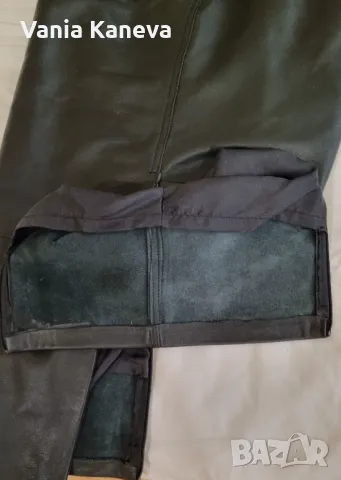  Кожена пола. Естествена кожа. Нова. Размер М, Л.Дължина 80 см. Два странични ципа ., снимка 3 - Поли - 47400403