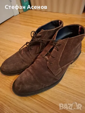 Велурени боти- Tommy hilfinger-42Н-естествен велур