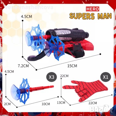 Изстрелващата ръкавица на Спайдърмен , снимка 5 - Други - 40815941