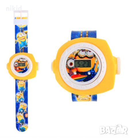 Миньон Миньони Minion 3D детски часовник прожектор, снимка 2 - Детски - 31498343