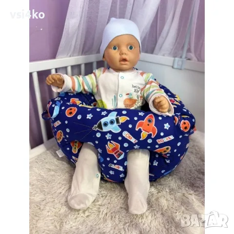 Бебешки пуф за сядане „Космическо приключение“, снимка 4 - Други - 56039752