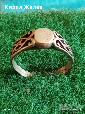 Ретро сребърен пръстен ажурна изработка стил и елегантност 53188