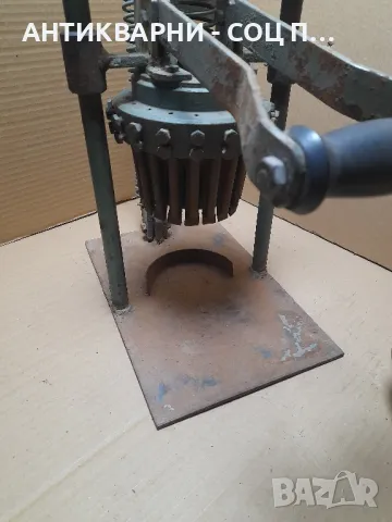 Соц Стара Ръчно Изработена Ръчна Машина Тегло 16кг., снимка 11 - Антикварни и старинни предмети - 48910866