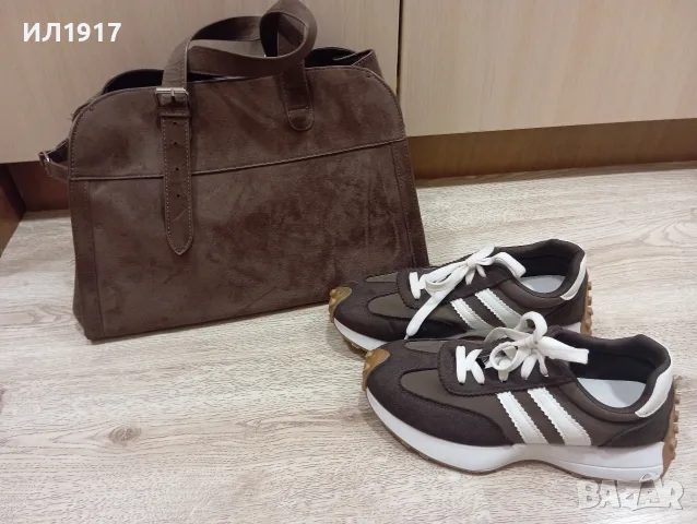 дамски кафеви маратонки , снимка 6 - Маратонки - 55904395