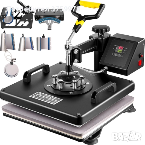 Професионална термопреса VEVOR 8 в 1 - 38×38 см - НОВА, неупотребявана, снимка 3 - Друго - 52749165