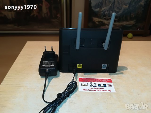 РУТЕР МТЕЛ-HUAWEI 4G-A1 ROUTER мтел-ски със сиви антени 2508211100, снимка 8 - Рутери - 33916362