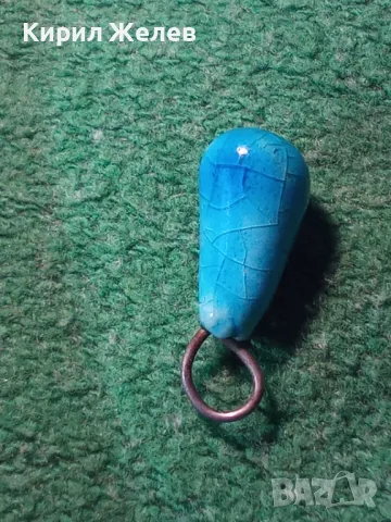 ВИНТИДЖ МЕДАЛЬОН ХЕНД МЕЙД АРТ ЦВЕТНА КЕРАМИКА 56811, снимка 7 - Колиета, медальони, синджири - 35653697