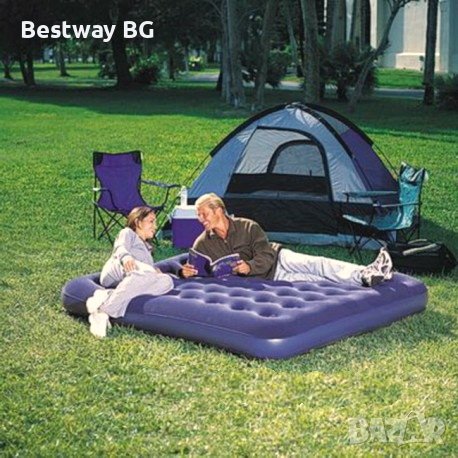 Надуваем матрак Bestway 203 cm x 185 cm x 22 cм ( нова стока), снимка 3 - Надуваеми легла - 37020022