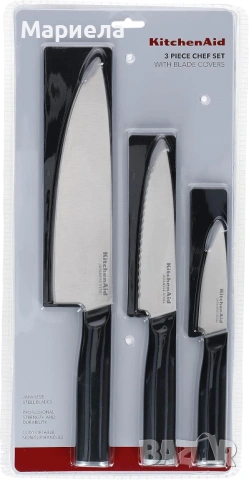 KitchenAid Комплект японски ножове от високовъглеродна японска стомана, снимка 6 - Прибори за хранене, готвене и сервиране - 53030521