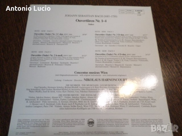 J.S.Bach - Ouverturen nr.1-4 - 300 Jahre J.S.Bach Teldec Special Edition 1985, снимка 3 - Грамофонни плочи - 37344667