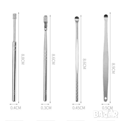 Комплект за почистване на уши, снимка 3 - Други - 42053278