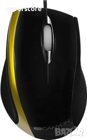 Мишка Оптична USB CANYON CNR-MSO01NG 800dpi 3 btn Black/Green optical mouse, снимка 2 - Клавиатури и мишки - 49377545