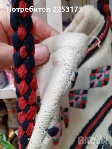 Стара вълнена торба тип,,Сурвакарска  ,,, снимка 3 - Декорация за дома - 49815387