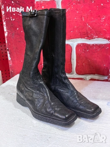 оригинални дамски кожени ботуши BOSS 36 номер 