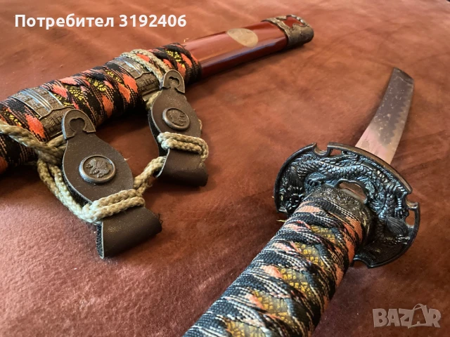 Изключително красив японски самурайски меч, снимка 3 - Други ценни предмети - 50506742