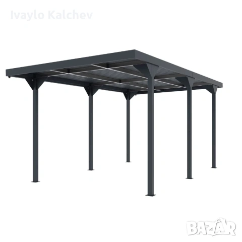 Метален навес за кола (Carport) 287x549x238 см – 1669€ готов модел