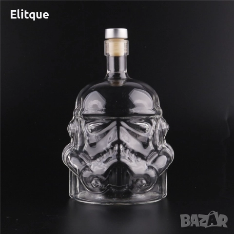 Стъклена бутилка шише Star Wars Stormtrooper - Стар уорс Артикул, снимка 6 - Други стоки за дома - 52817016