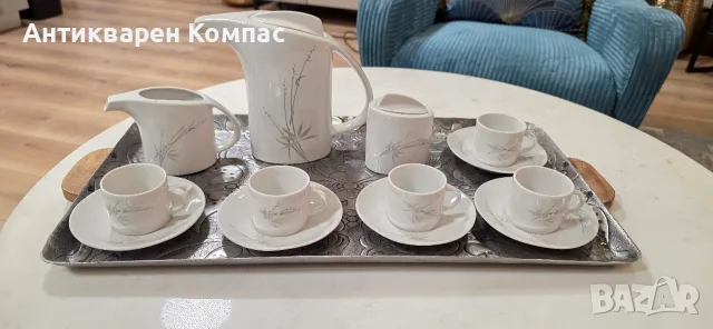 Чисто нов ретро порцеланов сервиз за кафе „Диамант“ Разград – 13 части
