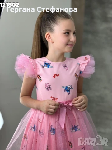 Рокля Лило и Стич Размери-110-152см, снимка 2 - Детски рокли и поли - 50779029