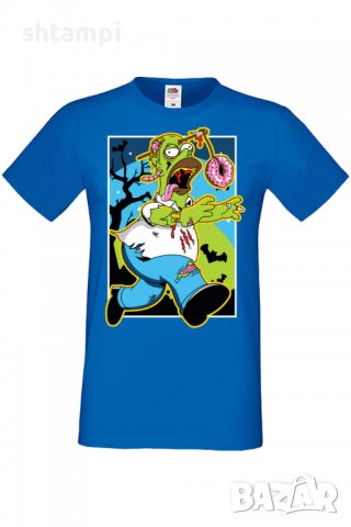 Мъжка тениска The Simpsons Homer Simpson 01,Halloween,Хелоуин,Празник,Забавление,Изненада,Обичаи,, снимка 4 - Тениски - 38136354