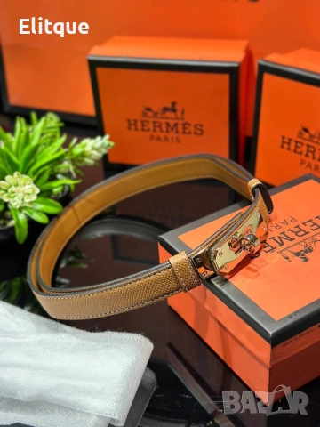 вносен колан от естествена кожа hermes 