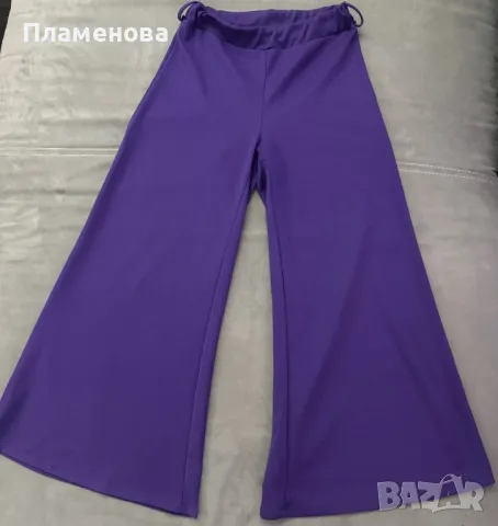 Дамски панталон с широки крачоли - S/ M