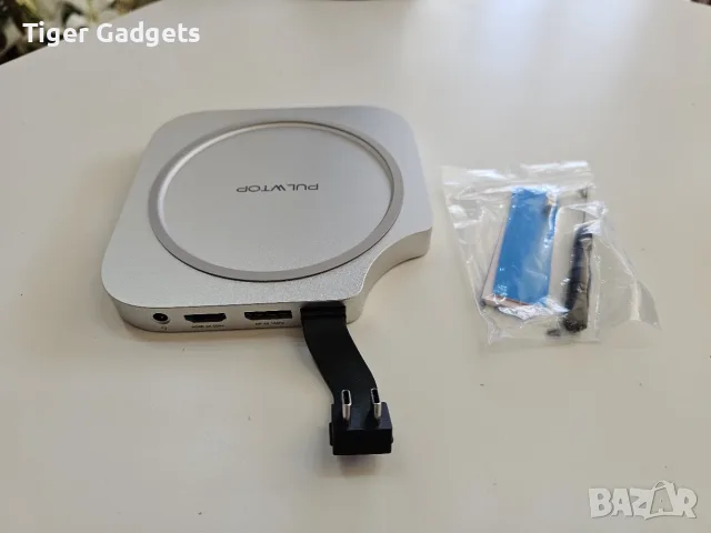 PULWTOP BD240D Dock за Mac mini M4/M4 Pro 2024 – DP 4K 144Hz, HDMI 4K 60Hz, M.2 NVMe до 4TB, снимка 11 - Кабели и адаптери - 56079837