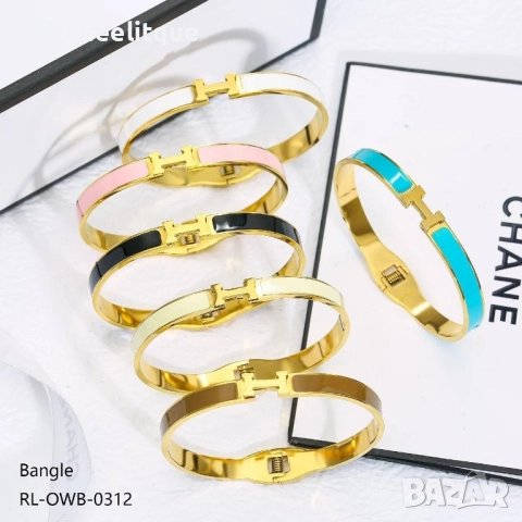 гривни от висококачествена стомана hermes chanel louis vuitton , снимка 11 - Гривни - 52185521