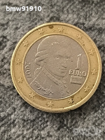 1 евро Австрия 2007