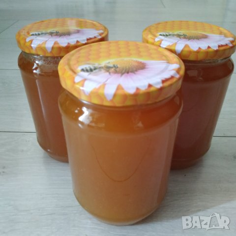 Натурален пчелен мед букет в буркан от 720 мл., снимка 1 - Пчелни продукти - 40705871