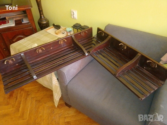 ретро винтидж дървена закачалка 