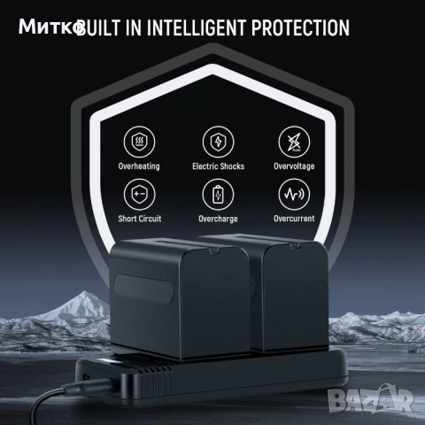 NEEWER NW-F970 2 бр. 7800mAh NP-F970 резервни батерии, снимка 8 - Батерии, зарядни - 53178933