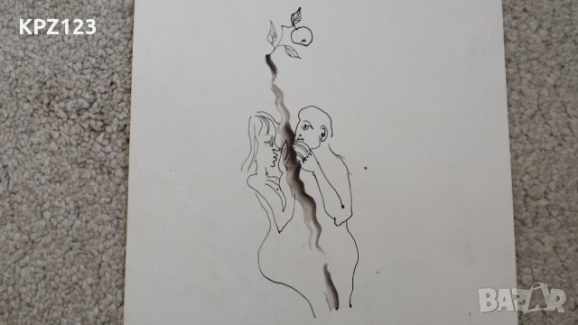 КАРТИНА "АДАМ И ЕВА" графика / ПЛАМЕН КАПИТАНСКИ, снимка 2 - Картини - 29084033