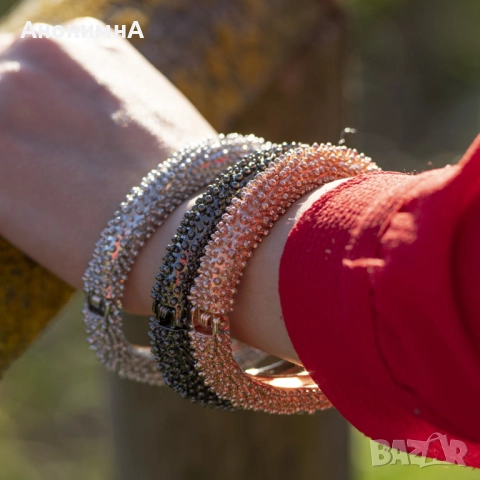 Твърда гривна Rose Gold Be loved , снимка 8 - Гривни - 52386560