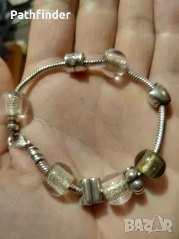 Сребърна гривна Пандора сребро 925, снимка 2 - Гривни - 47840165