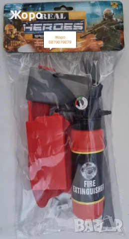 ПОЖАРНИКАРСКИ КОМПЛЕКТ С ПОЖАРОГАСИТЕЛ В ТОРБИЧКА КН2897, снимка 2 - Образователни игри - 48003762