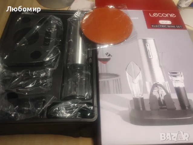 Електрическа отварачка за вино Lecone, автоматична безжична акумулаторна отварачка от неръждаема , снимка 3 - Други стоки за дома - 47265104