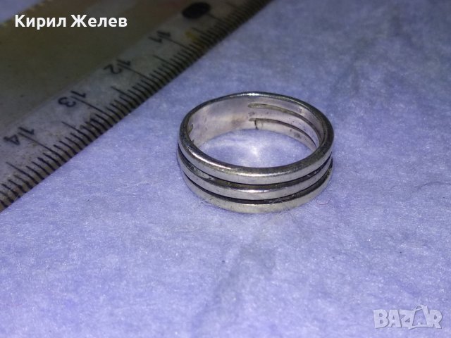 СТИЛЕН АЖУРЕН ЕЛЕГАНТЕН СРЕБЪРЕН АРТ ПРЪСТЕН СРЕБРО 925 РЪЧНА ИЗРАБОТКА 40022, снимка 6 - Пръстени - 42762931