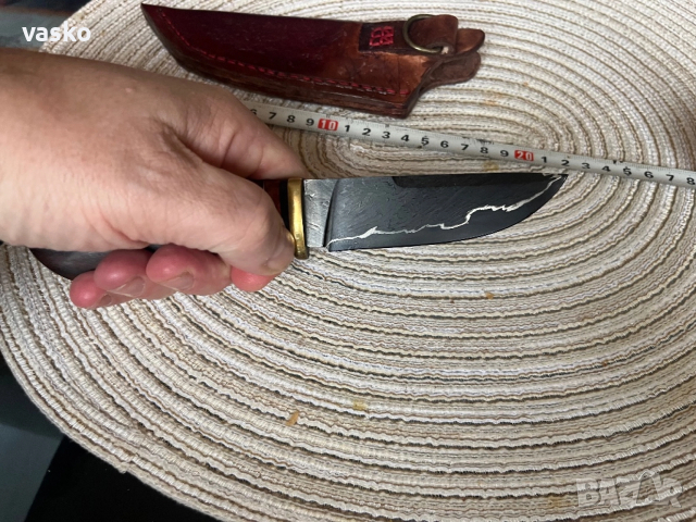 Дамаск-20см,уникален, снимка 4 - Ножове - 52462291