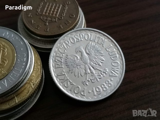 Mонета - Полша - 1 злота | 1983г., снимка 2 - Нумизматика и бонистика - 35245629