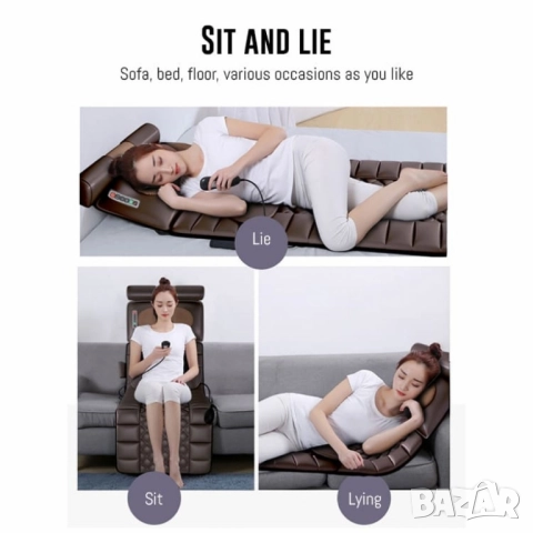 Масажен матрак с вибрационно отопление и масаж на краката, снимка 8 - Масажори - 52591301