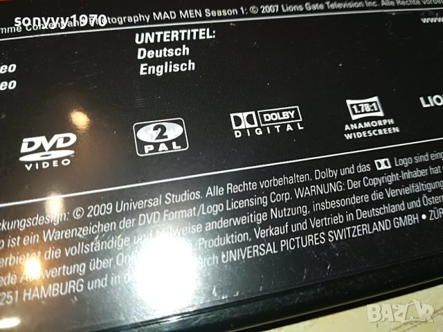 MAD MEN X8 DVD ВНОС GERMANY 1004231109, снимка 17 - DVD филми - 40318069