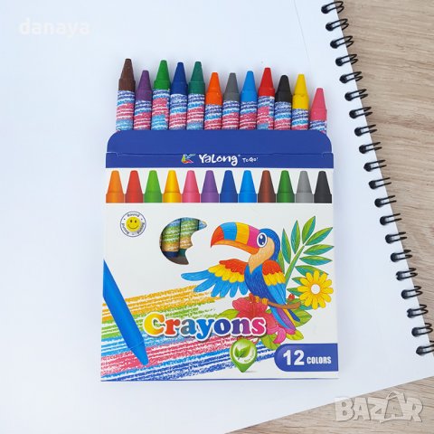 3071 Пастели за рисуване, 12 цвята, снимка 3 - Ученически пособия, канцеларски материали - 37807134