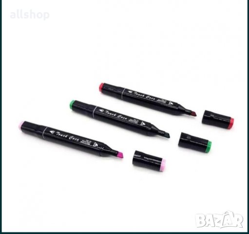 48 фулмастера - маркери с тънък и дебел писец, снимка 3 - Ученически пособия, канцеларски материали - 36635096