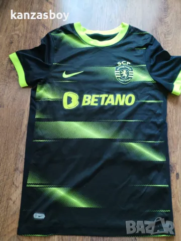 NIKE Sporting Lisbon 22-23 Away Kit Released - мъжка футболна тениска С, снимка 4 - Тениски - 49979717
