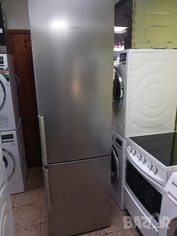 Иноксов комбиниран хладилник с фризер Сименс Siemens A+++ с две години гаранция!, снимка 1