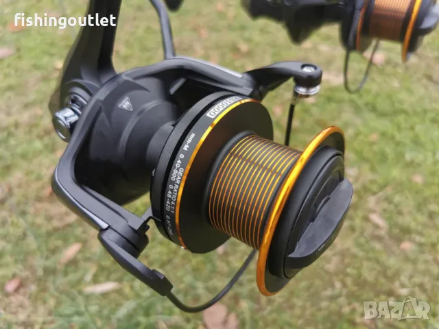 Висок клас шарански комплект. Три въдици 3.60мт и три макари 11 лагера, снимка 10 - Въдици - 48295775